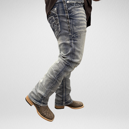 Men's Rock in L.A. Slim Straight Boot Denim (R-372)