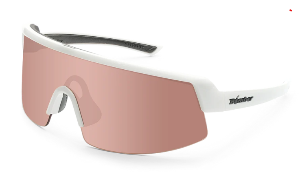 Bomber - Rippa Z87+ Polarized Glossy White/Rose Gold Mirror Polarized