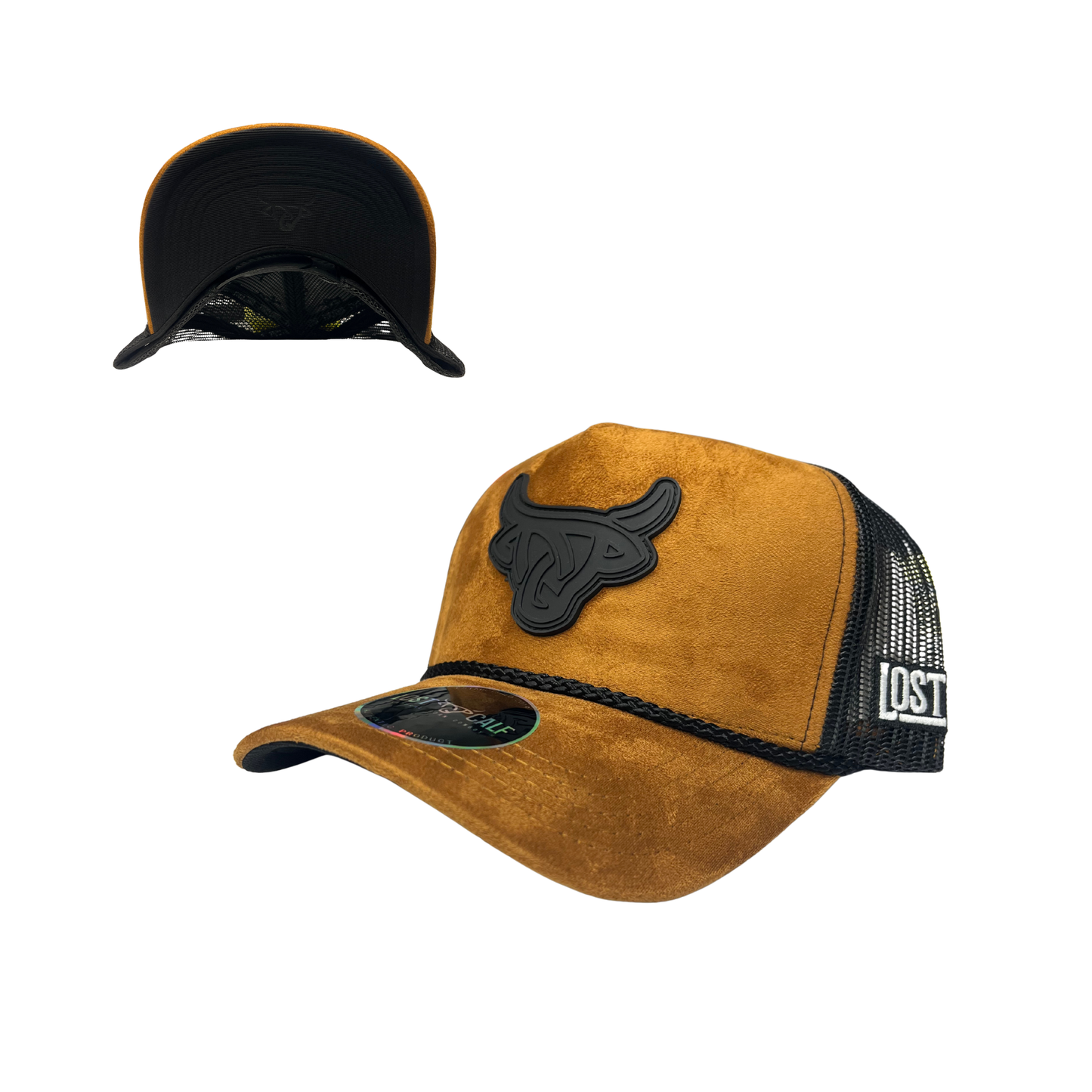 Lost Calf Hat - Suede Khaki A Frame