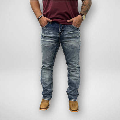 Men's Western Blue Classic Modern Boot Denim (W-427)