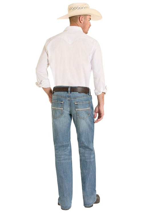 Rock&Roll Denim Relaxed Boot Cut Jean - Ladder Stitch